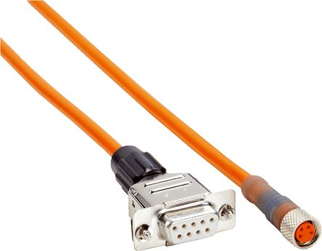 SICK Female 4 way M8, Straight to Female 4 way D-Sub 9-Pin Connector Cable, 2 m