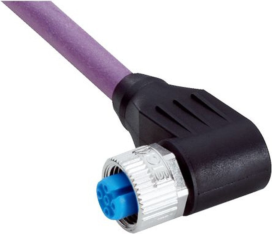 SICK Female 5 way Right Angle to Free Cable End Connector Cable, 15 m