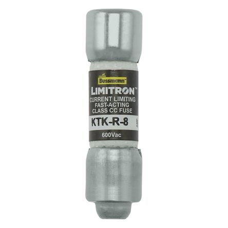 Eaton 8A F Melamine Cartridge Fuse, 10 x 38 mm