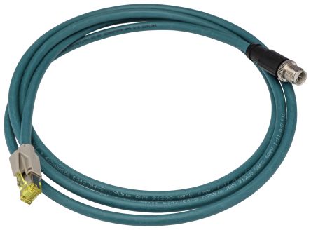 Phoenix Contact NBC, 2 m Cat6a Ethernet Cable, Blue, Shielded 2 Polyethylene Sheath