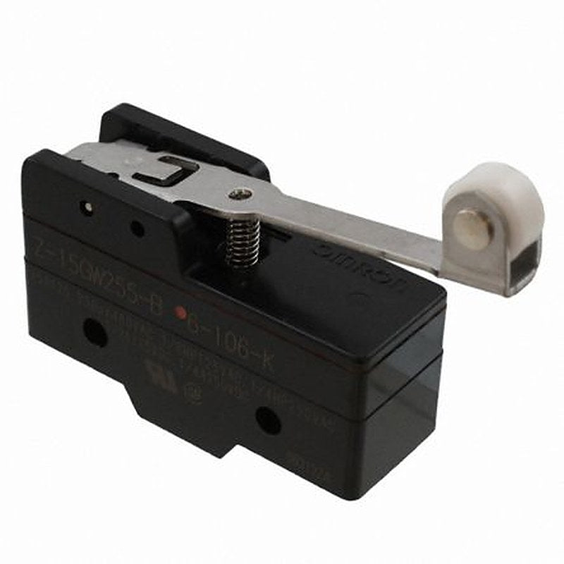 Omron Z Series Hinge Roller Lever Limit Switch, IP62, Plastic Housing, 250V ac, 15A