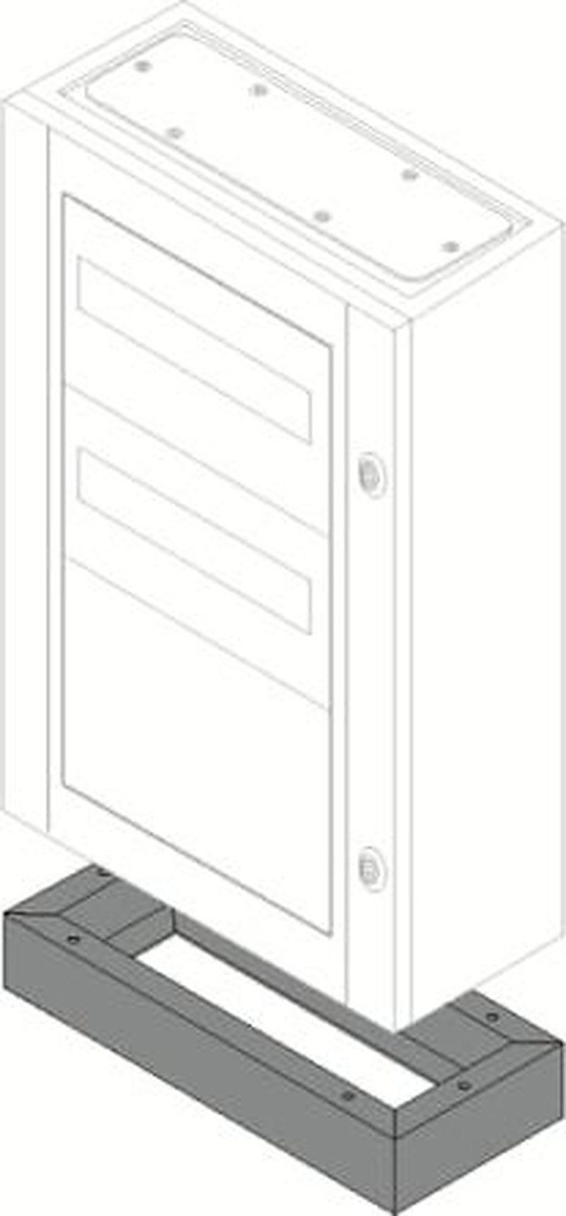 ABB 400 mm Plinth 200 mm 100 mm for use with Enclosure