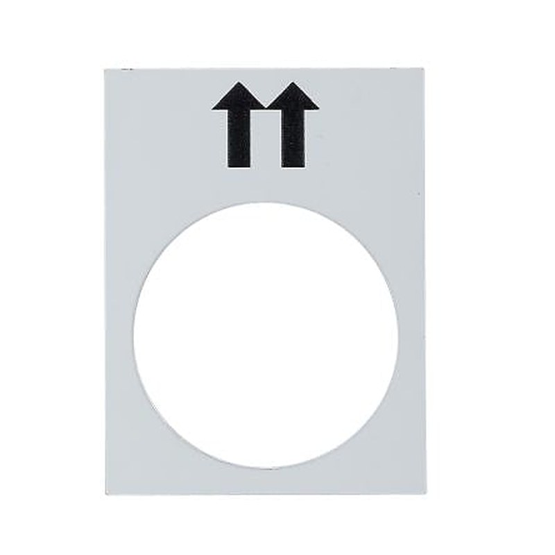 Schneider Electric Push Button Legend Sheet for Use with Push Button, Pre-printed "Marked Legend, Fast on White