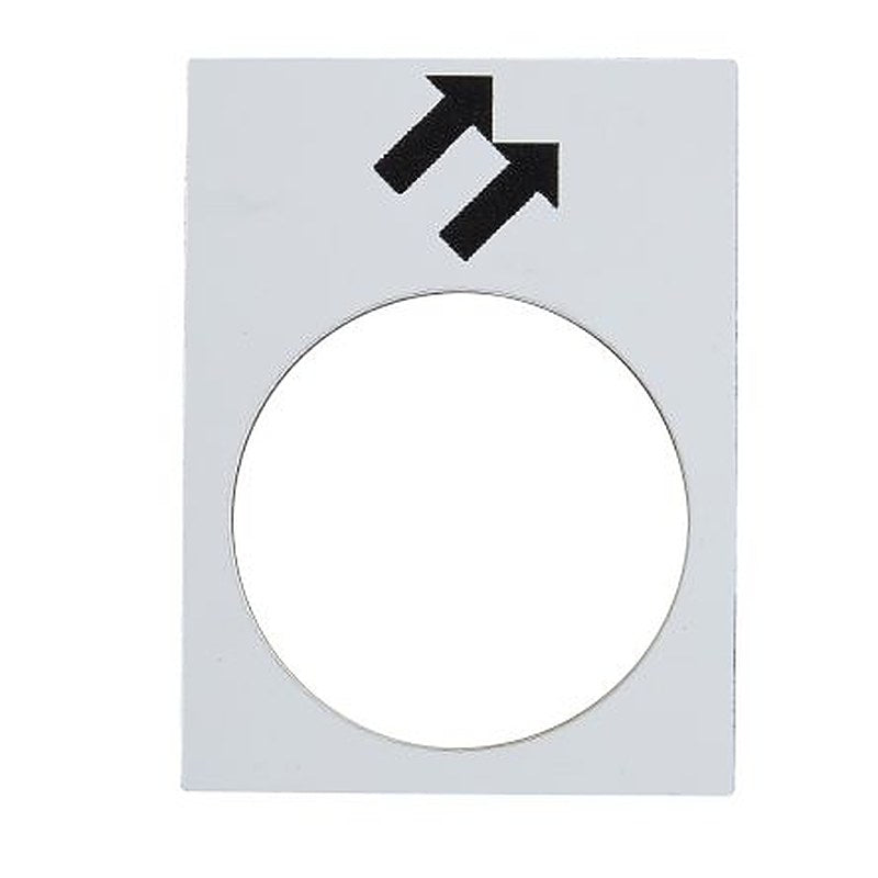 Schneider Electric Legend for Use with XACM, XACB, Pre-printed "Black forward, Fast on White Background (Vertical