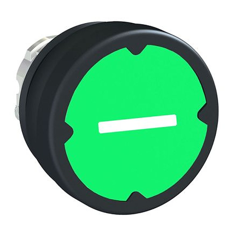 Schneider Electric ZB4B Series Green Spring Return Push Button Head, 22 mm Cutout, IP66, IP67, IP69K
