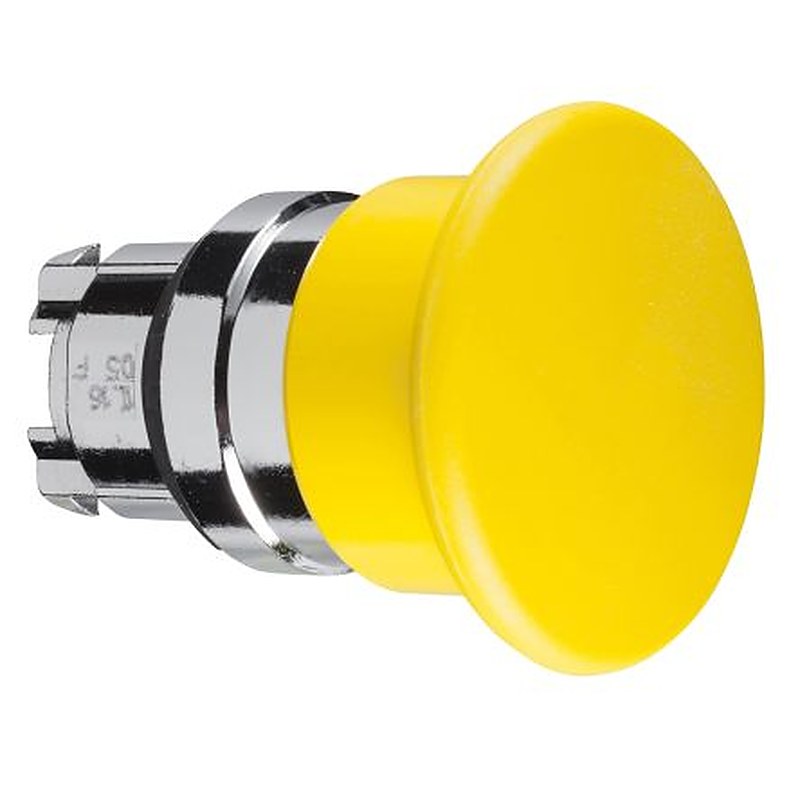 Schneider Electric Harmony Series Yellow Spring Return Push Button Head, 22 mm Cutout, IP66, IP69K