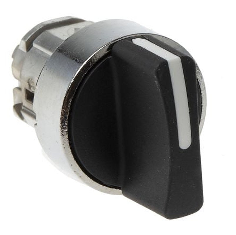 Schneider Electric Harmony Series 3 Position Selector Switch Head, 22 mm Cutout, Black Handle, IP66, IP69, IP67