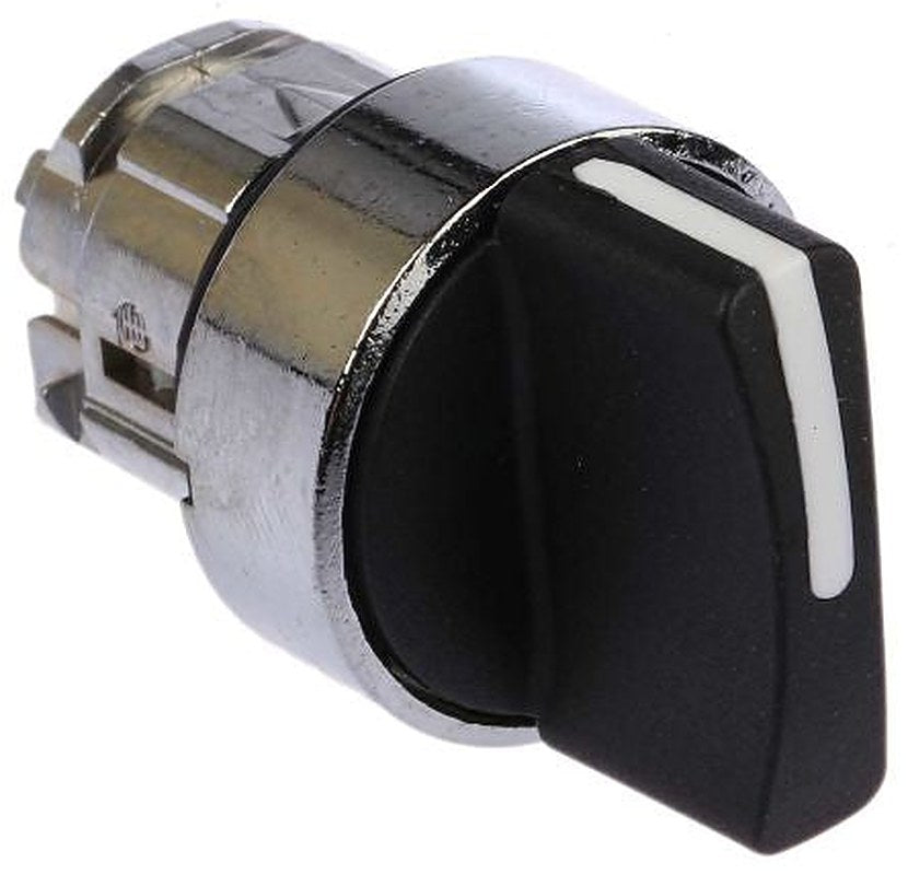 Schneider Electric Harmony Series 3 Position Selector Switch Head, 22 mm Cutout, Black Handle, IP66, IP69, IP67