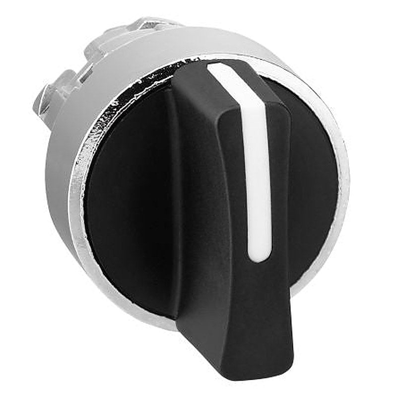 Schneider Electric Harmony Series 3 Position Selector Switch Head, 22 mm Cutout, Black Handle, IP69K, IP67, IP69