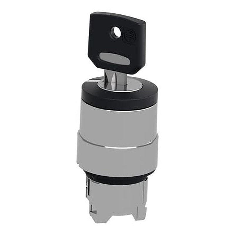 Schneider Electric ZB4 2-position Key Switch Head, Fixed Positions, 22 mm Cutout
