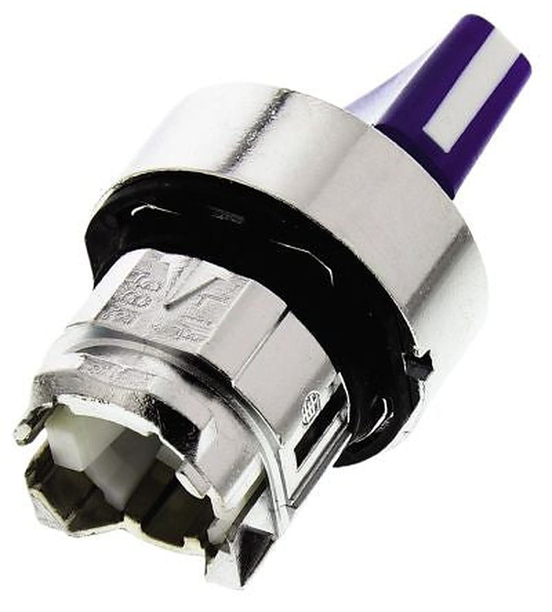 Schneider Electric Harmony Series 2 Position Illuminated Selector Switch Head, 22 mm Cutout, Blue Handle, IP66, IP69,