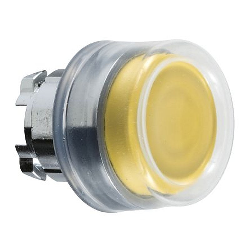 Schneider Electric Harmony Series Yellow Spring Return Push Button Head, 22 mm Cutout, IP66, IP67