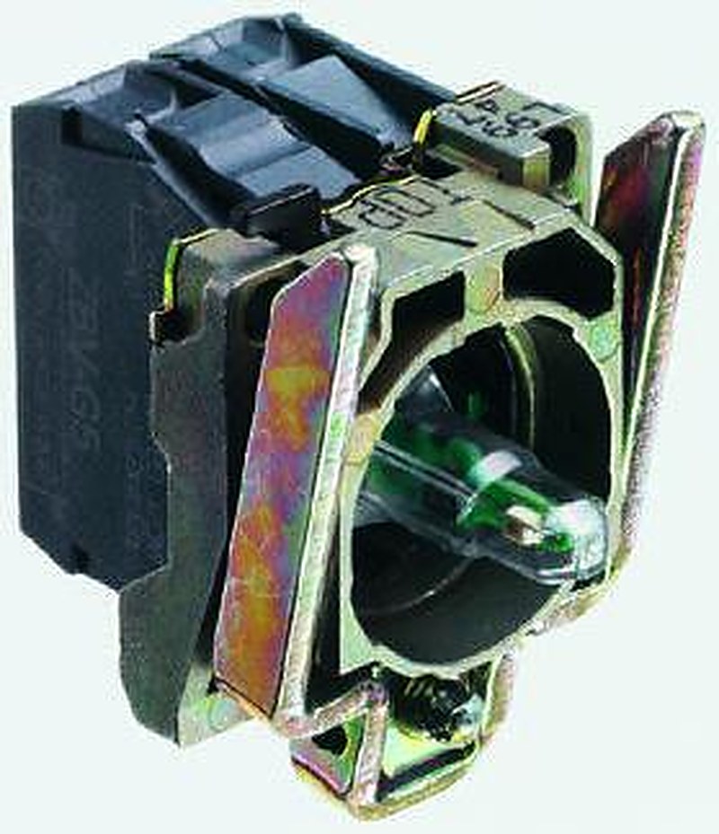 Schneider Electric Harmony Series Contact & Light Block, White Light, SPST