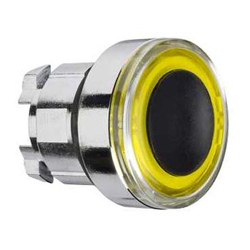 Schneider Electric Harmony XB4 Series Yellow Momentary Push Button Head, 22 mm Cutout, IP69K, IP67, IP66