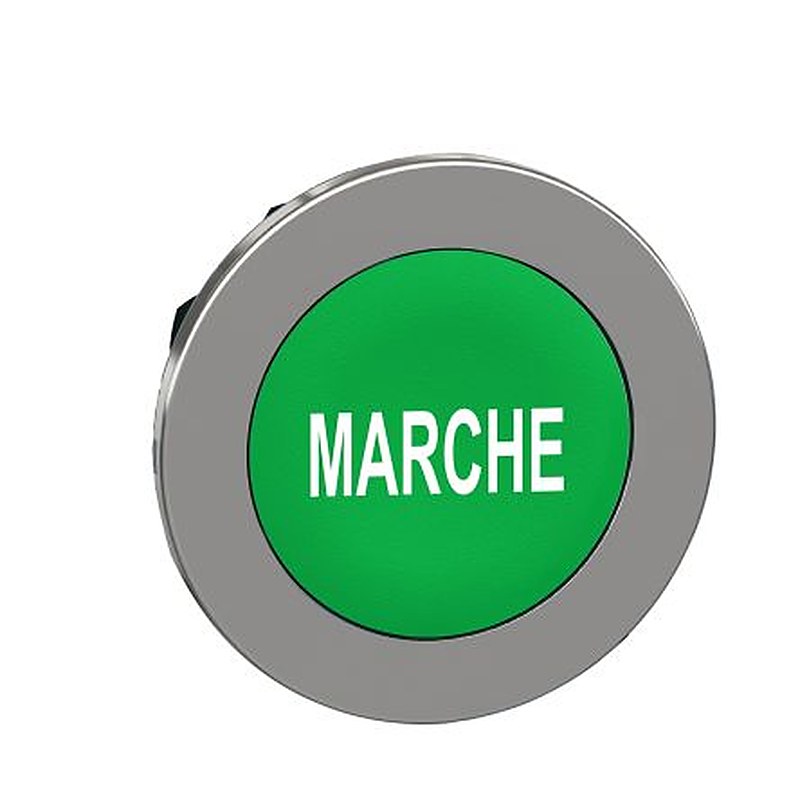 Schneider Electric Harmony XB4 Series Green Momentary Push Button Head, 30 mm Cutout, IP69K, IP67, IP66