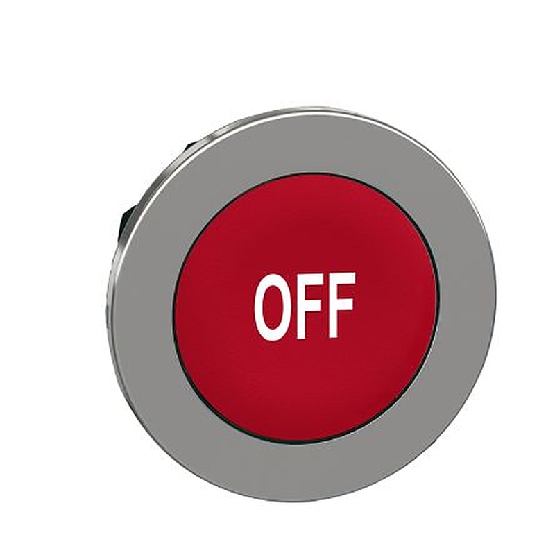 Schneider Electric Harmony XB4 Series Red Momentary Push Button Head, 30 mm Cutout, IP66, IP67, IP69K