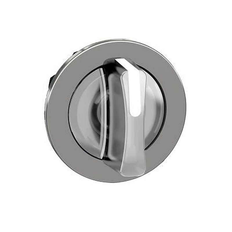 Schneider Electric ZB4 Series 3 Position Illuminated Selector Switch Head, 30 mm Cutout, White Handle, IP69, IP66, IP67