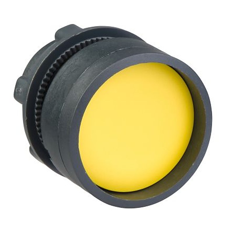 Schneider Electric Harmony Series Yellow Spring Return Push Button Head, 22 mm Cutout, IP69K, IP66, IP67
