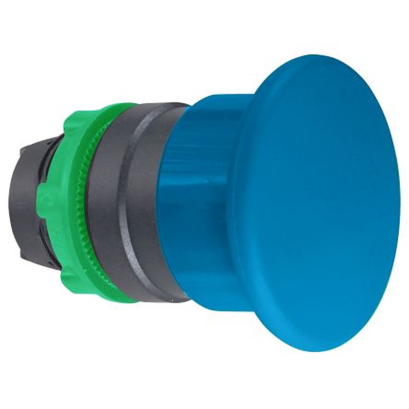 Schneider Electric Harmony Series Blue Spring Return Push Button Head, 22 mm Cutout, IP66, IP69K