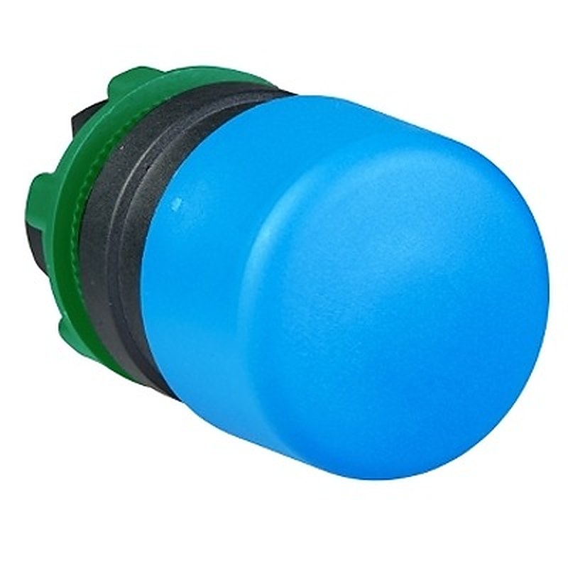 Schneider Electric Harmony XB5 Series Blue Push-On Push Button Head, 22 mm Cutout, IP66, IP69, IP69K, RoHS