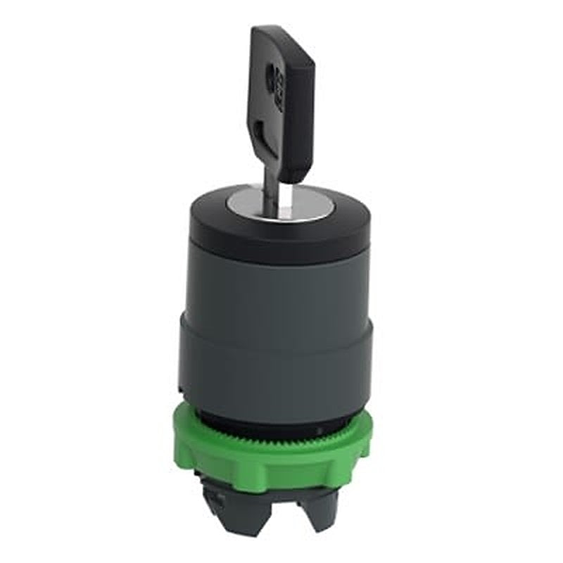 Schneider Electric Harmony XB5 3-position Key Switch Head, Spring Return to Centre, 22 mm Cutout