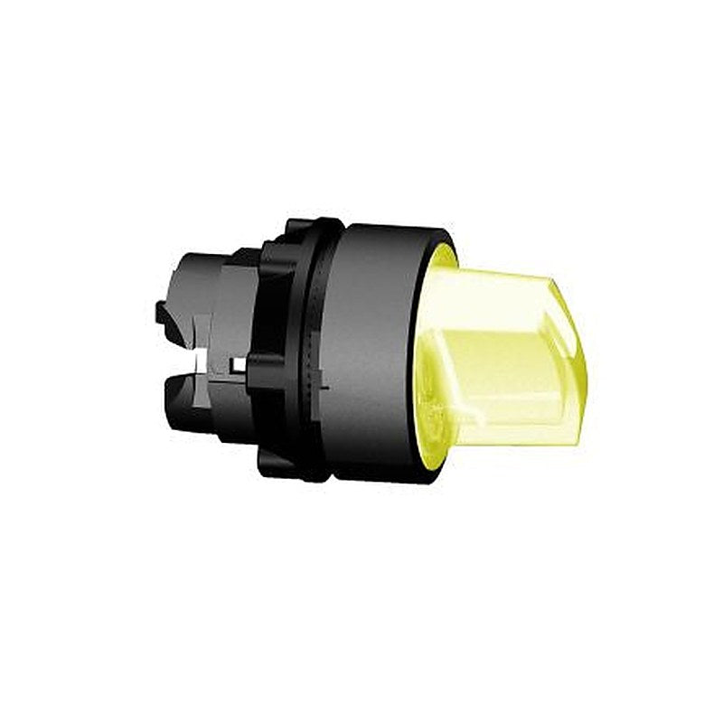 Schneider Electric Harmony Series 2 Position Illuminated Selector Switch Head, 22 mm Cutout, Orange, Orange Handle,
