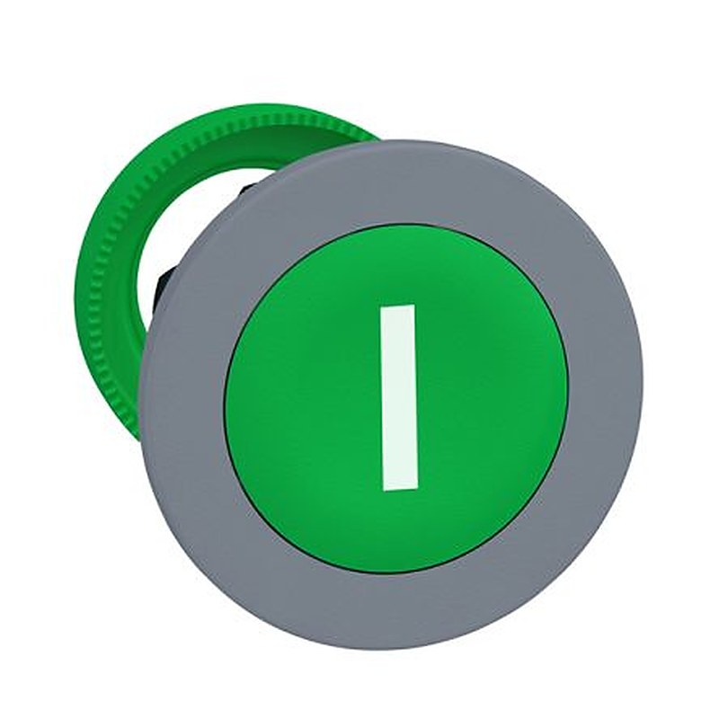 Schneider Electric ZB5F Series Green Push-in Push Button Head, 30.5 mm Cutout, IP66, IP67