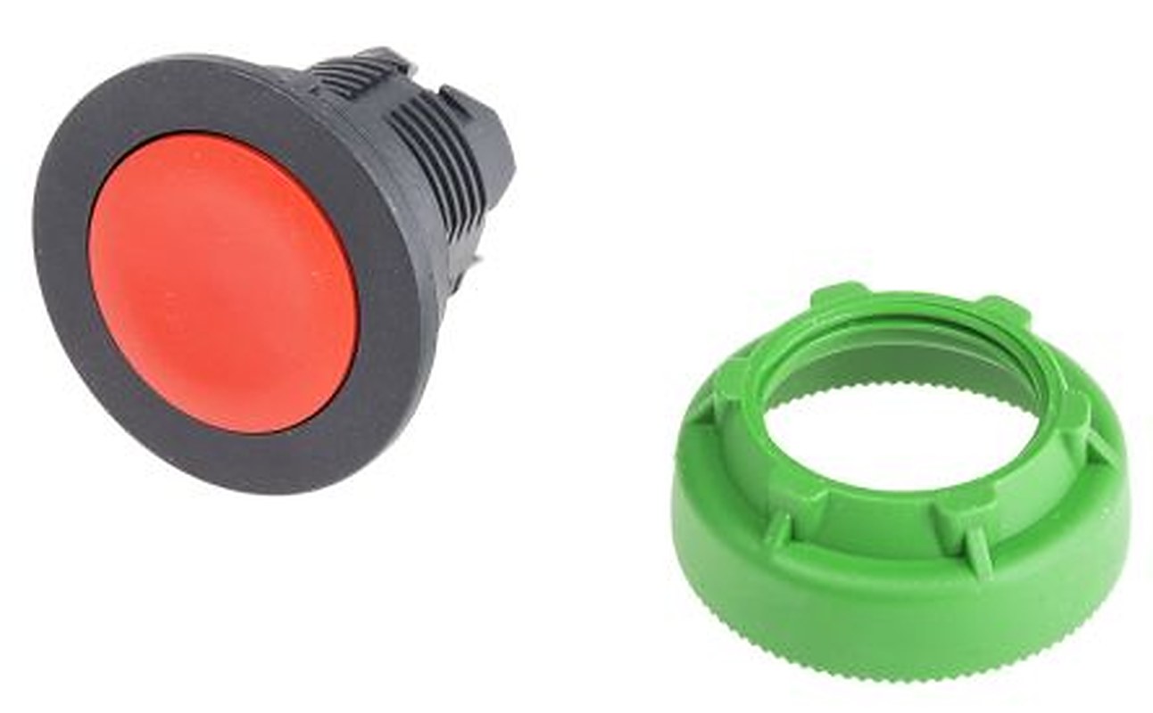 Schneider Electric Harmony XB5 Series Red Momentary Push Button Head, 30 mm Cutout, IP66, IP67, IP69K