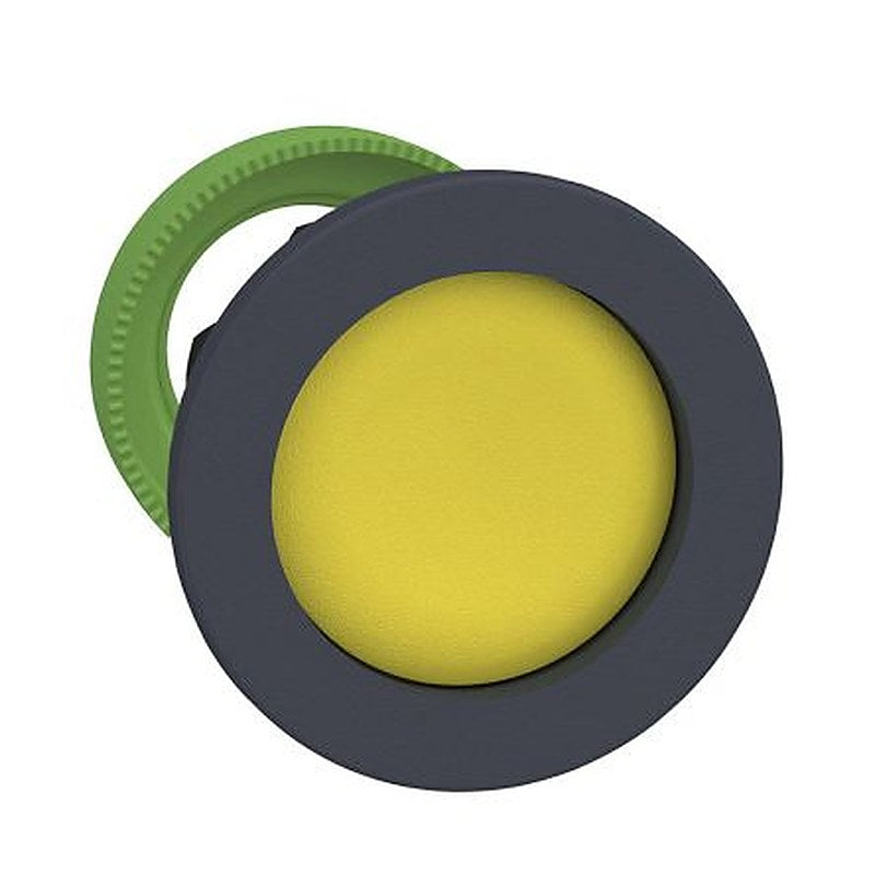 Schneider Electric Harmony ZB5 Series Yellow Momentary Push Button Head, 30 mm Cutout, IP66, IP67, IP69K