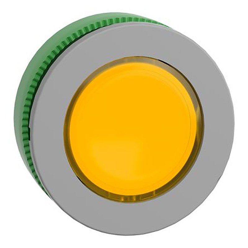 Schneider Electric ZB5F Series Yellow Push-in Push Button Head, 30.5 mm Cutout, IP67, IP66