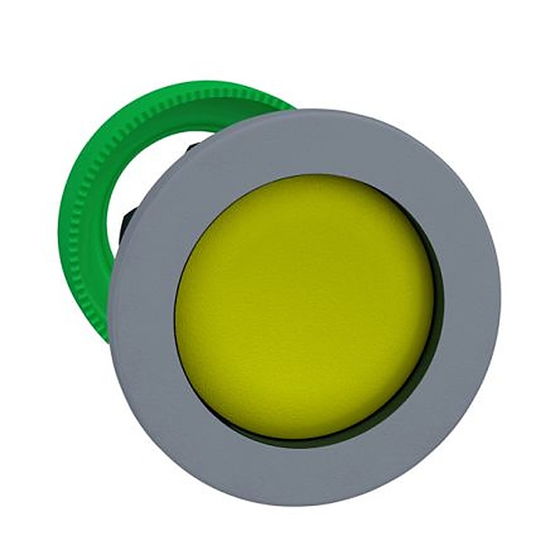 Schneider Electric ZB5F Series Yellow Push Push Push Button Head, 30.5 mm Cutout, IP66, IP67