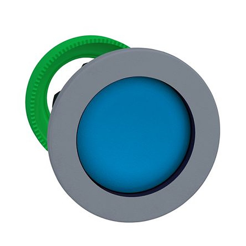 Schneider Electric ZB5F Series Blue Push-in Push Button Head, 30.5 mm Cutout, IP67, IP66