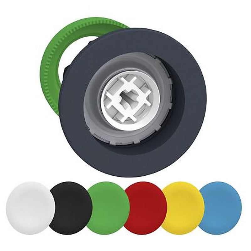 Schneider Electric Harmony XB5 Series Black, Blue, Green, Red, White, Yellow Momentary Push Button Head, 30 mm Cutout,
