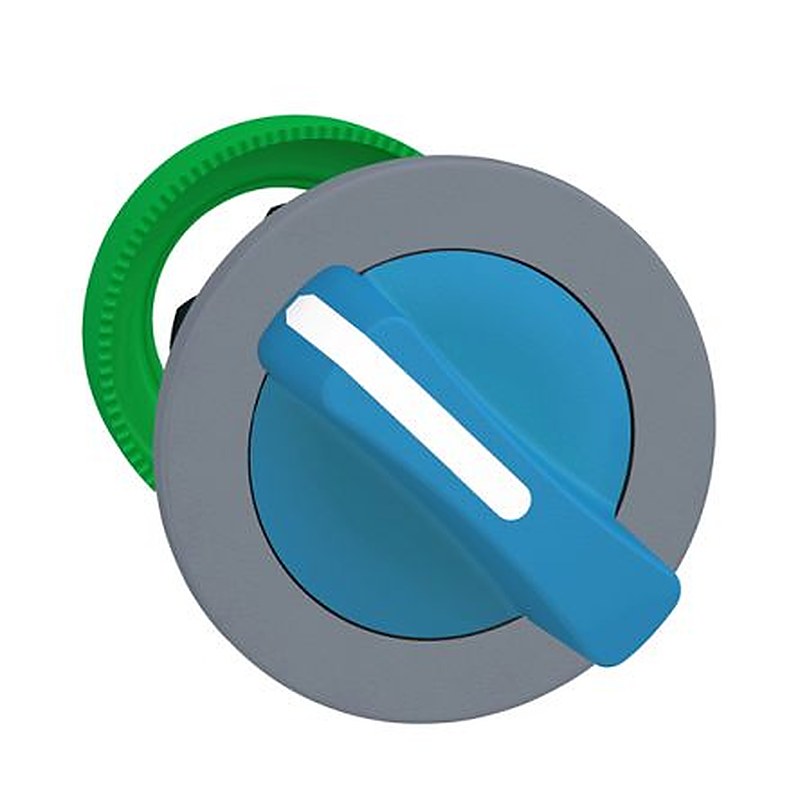 Schneider Electric ZB5 Series 2 Position Selector Switch Head, 30.5 mm Cutout, IP67, IP66