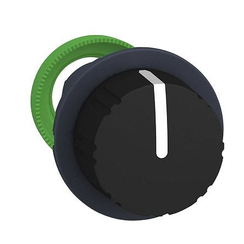 Schneider Electric Harmony XB5 Series 2 Position Selector Switch Head, 30 mm Cutout, Black Handle, IP66, IP67, IP69K