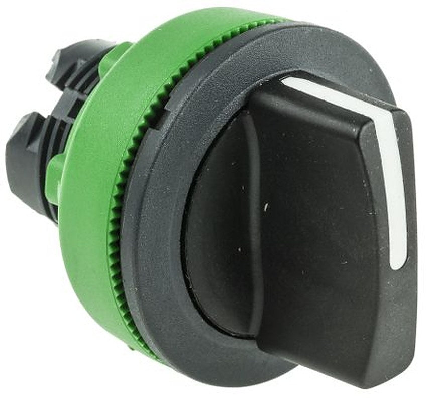 Schneider Electric Harmony XB5 Series 3 Position Selector Switch Head, 30 mm Cutout, Black Handle, IP67, IP66, IP69K
