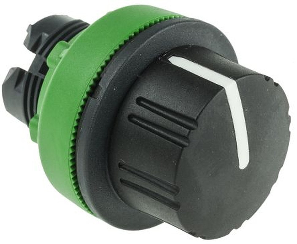 Schneider Electric Harmony XB5 Series 3 Position Selector Switch Head, 30 mm Cutout, Black Handle, IP67, IP66, IP69K