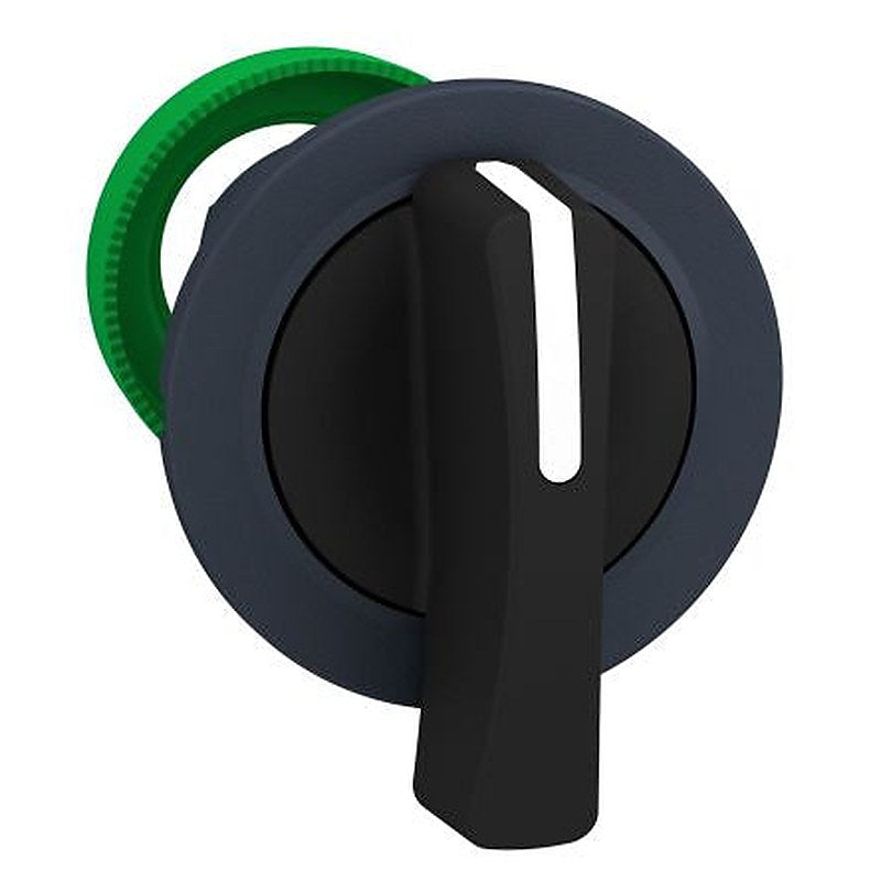 Schneider Electric Harmony XB5 Series 3 Position Illuminated Selector Switch Head, 30 mm Cutout, Black Handle, IP67,