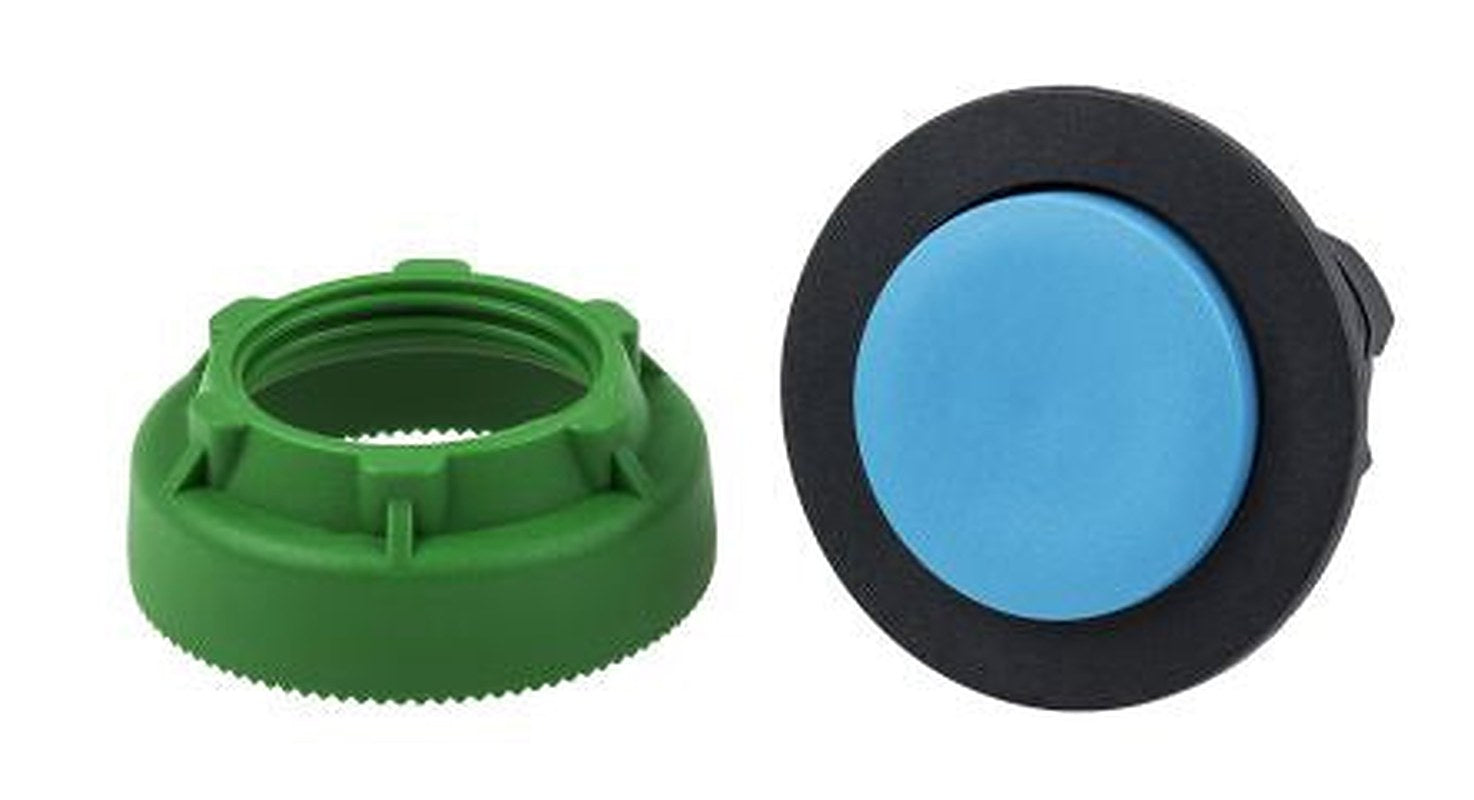 Schneider Electric Harmony XB5 Series Blue Momentary Push Button Head, 30 mm Cutout, IP69K, IP69, IP67, IP66