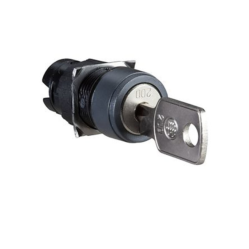 Schneider Electric ZB6 3-position Key Switch Head, Spring Return, 16 mm Cutout