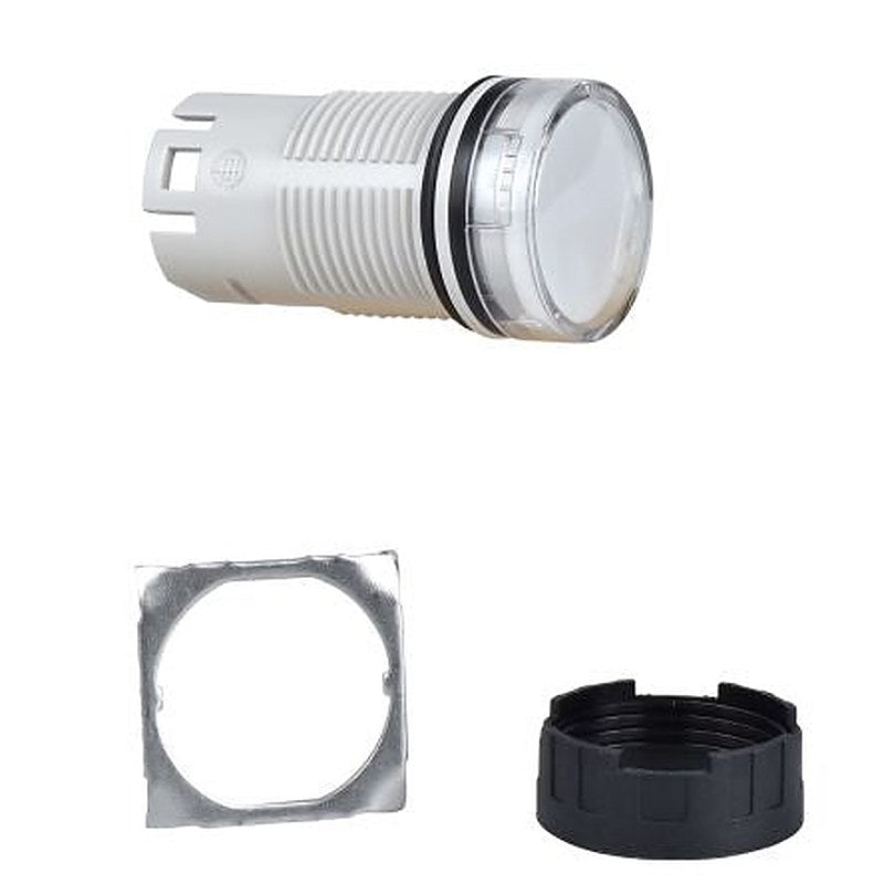 Schneider Electric, Harmony, Panel Mount White Incandescent Lamp Pilot Light Head, 16 mm Cutout, IP65, Round, 240V
