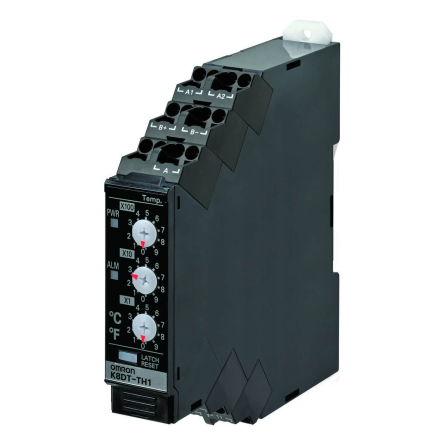 Omron Monitoring Relay, SPST, DIN Rail, Monitoring: 0 °C to 999 °C