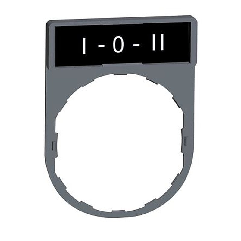 Schneider Electric Legend & Legend Holder Kit for Use with Push Buttons, Pre-printed "1 Red Side Background, White