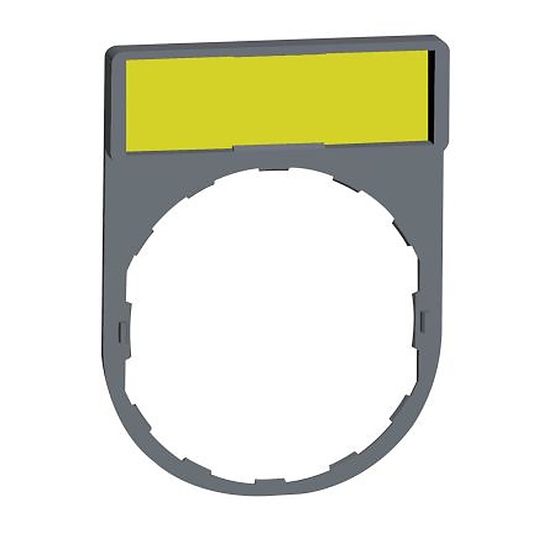 Schneider Electric Legend Plate for Use with Push Button, Pre-printed "1 Yellow Side, 1 White Side