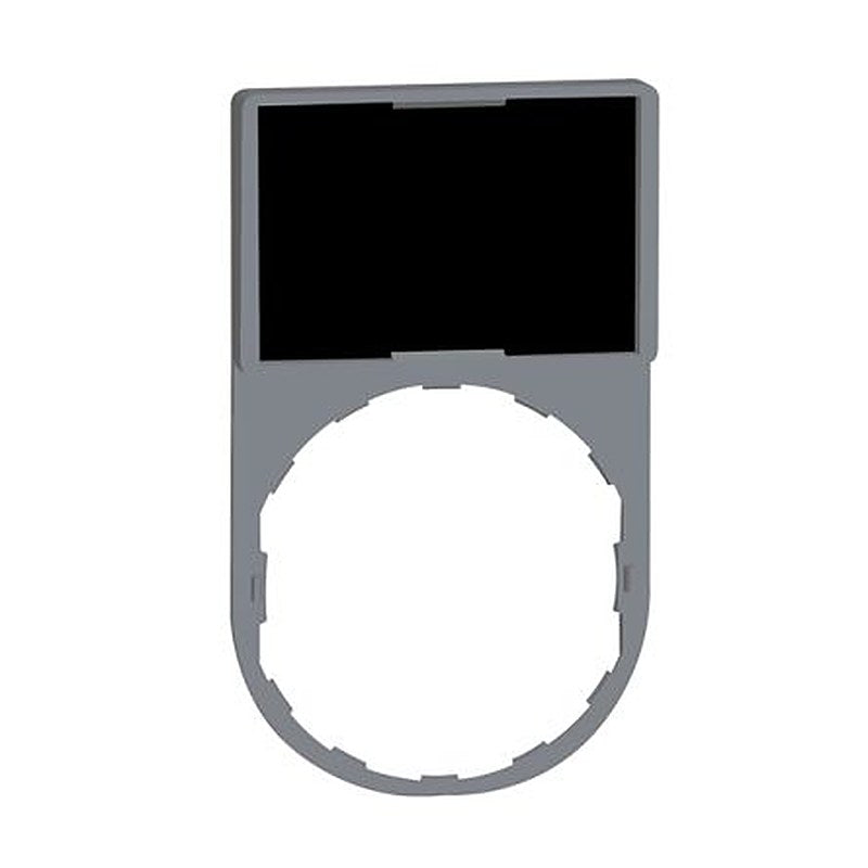 Schneider Electric Legend & Legend Holder Kit for Use with Push Buttons, Pre-printed "Unmarked on Black Background
