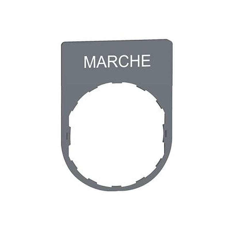 Schneider Electric Legend & Legend Holder Kit for Use with Push Buttons, Pre-printed "White MARCHE