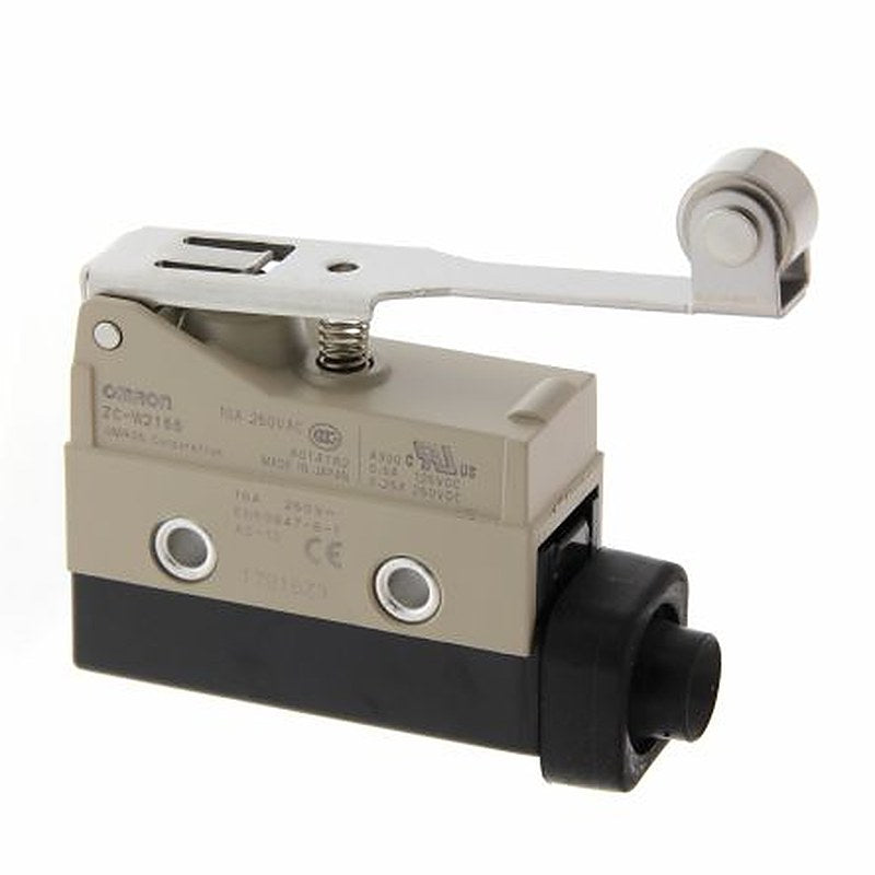 Omron Hinge Lever Limit Switch, SPDT, IP67, Metal Housing, 240V ac, 15A