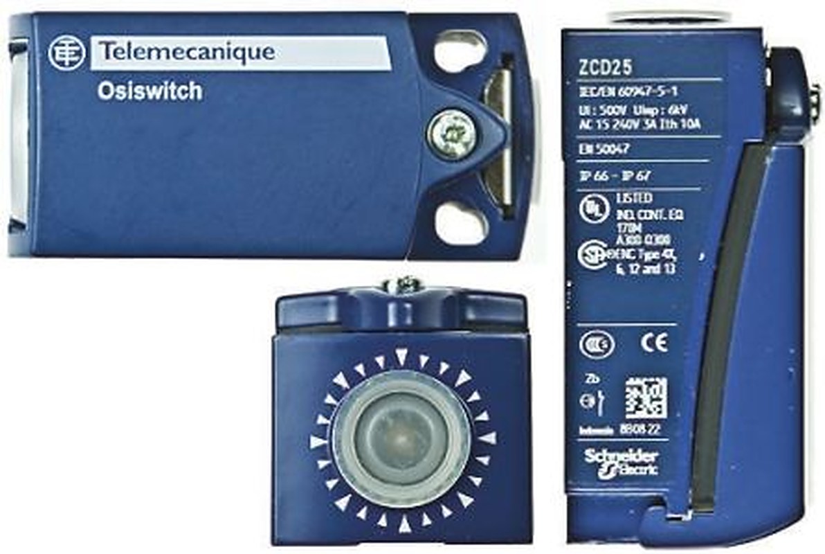 Telemecanique Sensors ZCD Series Limit Switch, 1 NO/1 NC, IP66, IP67, Zinc Alloy Housing, 240V ac, 1.5A