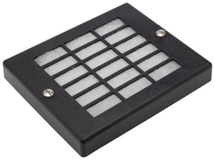 ebm-papst PMFA Series Fan Filter for 80 mm Fans, Steel Frame, 125 mm 105mm 17.5 mm