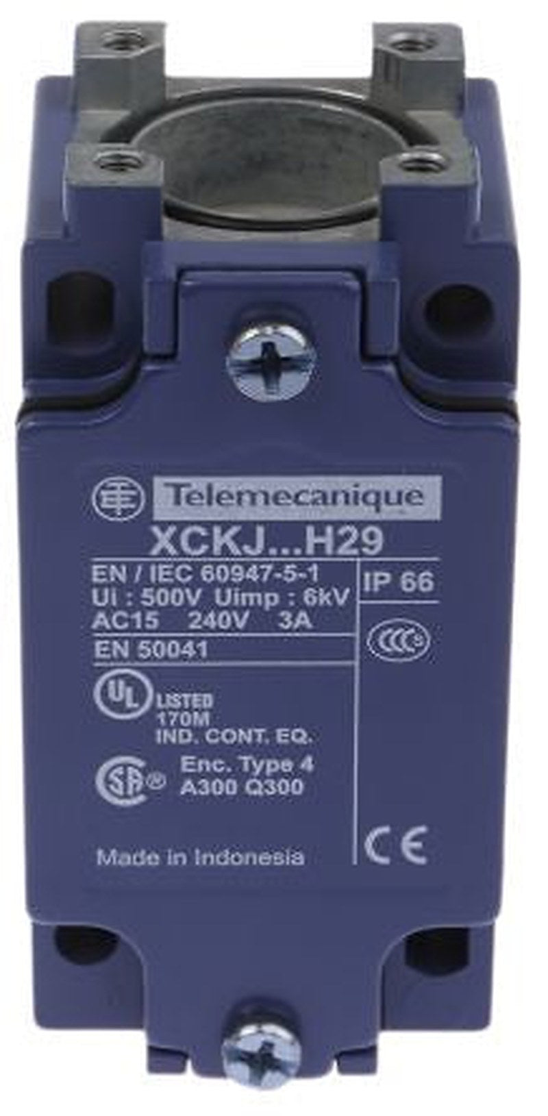 Telemecanique Sensors ZCKJ Series Snap Limit Switch Body, 1 NO/1 NC, IP66, Metal Housing, 240V ac, 3A